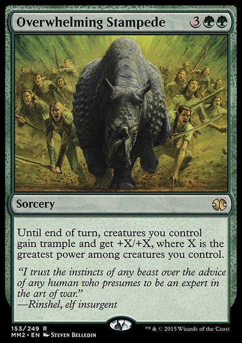 Overwhelming Stampede ~ Modern Masters 2015 [ EX ] [ Magic MTG ]