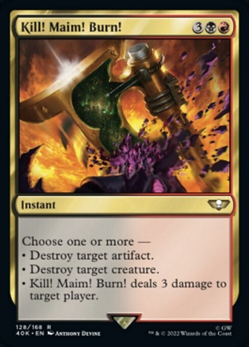 Kill! Maim! Burn! ~ Commander: Warhammer 40,000 [ NM ] [ Magic MTG ]