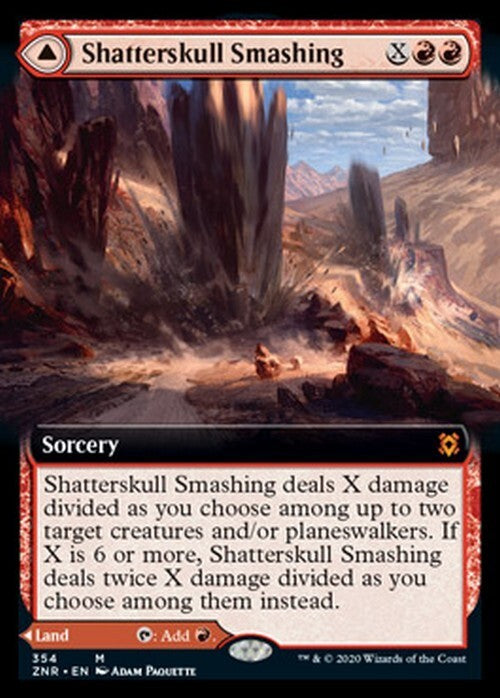 BORDERLESS Shatterskull Smashing ~ Zendikar Rising [ NM ] [ Magic MTG ]