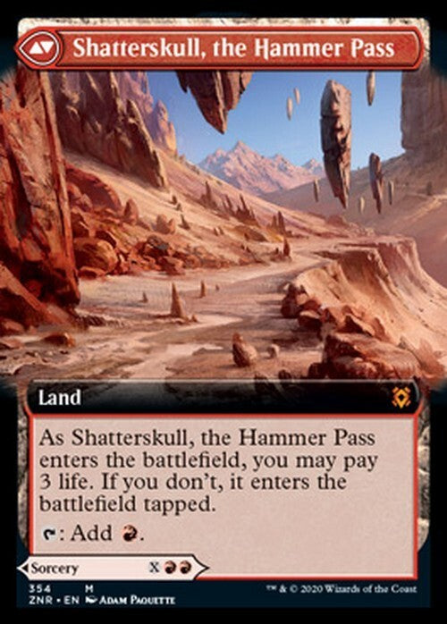 BORDERLESS Shatterskull Smashing ~ Zendikar Rising [ NM ] [ Magic MTG ]