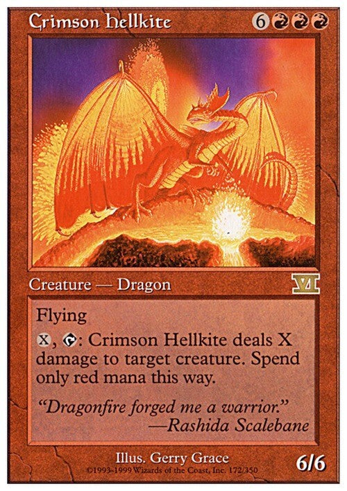 Crimson Hellkite ~ Sixth Edition [ EX ] [ Magic MTG ]