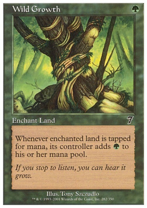 Wild Growth ~ Seventh Edition [ EX ] [ Magic MTG ]