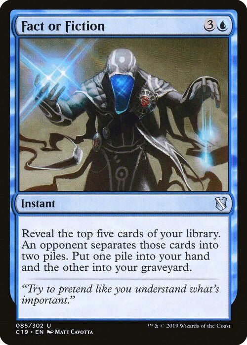 Fact or Fiction ~ Commander 2019 [ EX ] [ Magic MTG ]