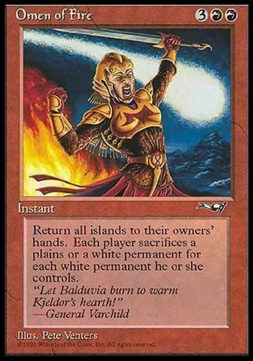 Omen of Fire ~ Alliances [ PLAYED ] [ Magic MTG ]