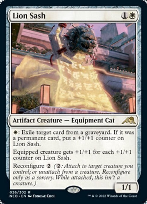Lion Sash ~ Kamigawa: Neon Dynasty [ NM ] [ Magic MTG ]
