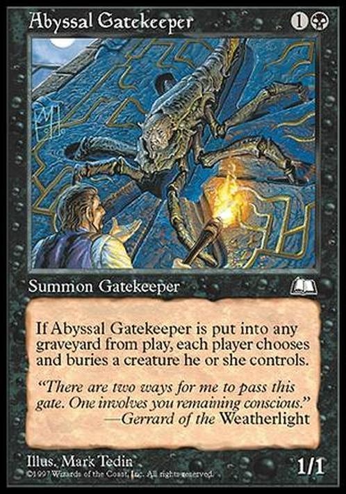 Abyssal Gatekeeper ~ Weatherlight [ EX ] [ Magic MTG ]