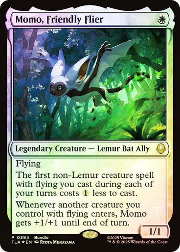 FOIL Momo, Friendly Flier ~ Promo Avatar: The Last Airbender [ NM ] [ MTG ]