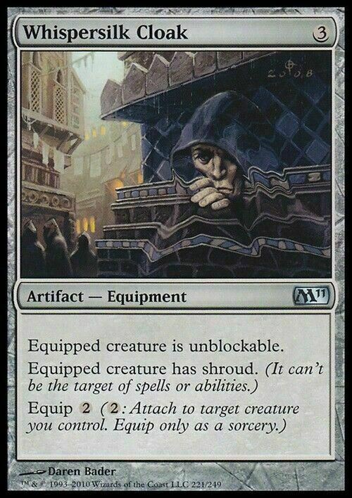 Whispersilk Cloak ~ Magic 2011 [ EX ] [ Magic MTG ]