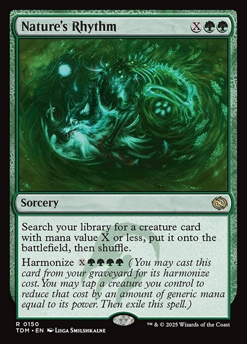Nature's Rhythm ~ Tarkir: Dragonstorm [ NM ] [ Magic MTG ]
