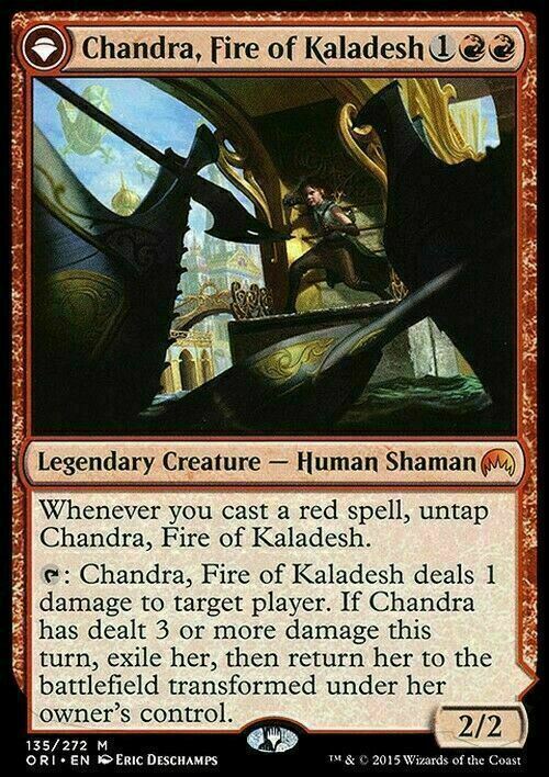 Chandra, Fire of Kaladesh ~ Magic Origins [ EX ] [ Magic MTG ]