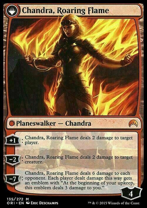 Chandra, Fire of Kaladesh ~ Magic Origins [ EX ] [ Magic MTG ]