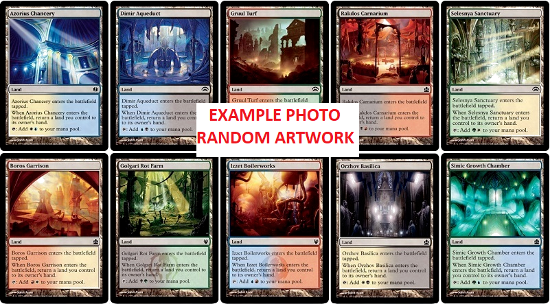 10 x Bounce Lands ( Mixed Editions, Full Set = 1 of each ) [ EX ] [ Magic MTG ]