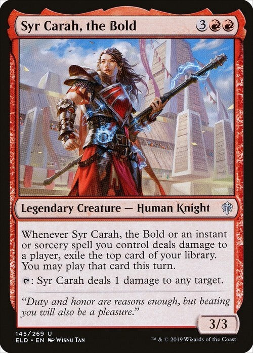 Syr Carah, the Bold ~ Throne of Eldraine [ NM ] [ Magic MTG ]