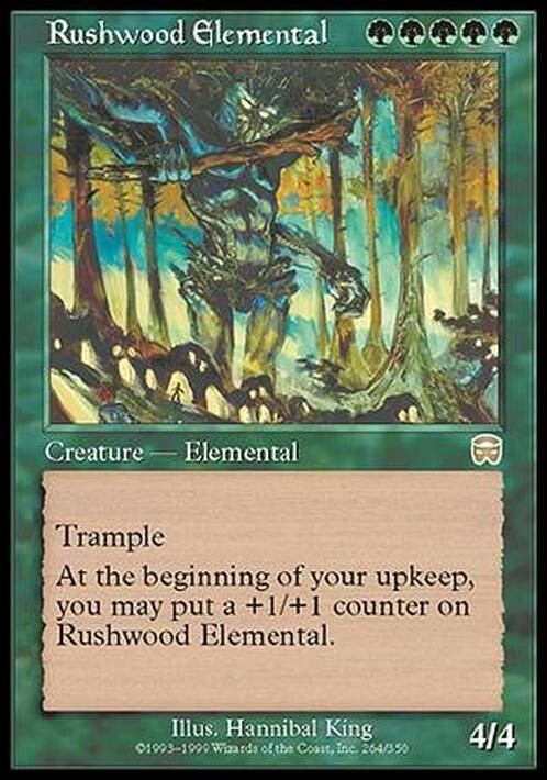 Rushwood Elemental ~ Mercadian Masques [ EX ] [ Magic MTG ]