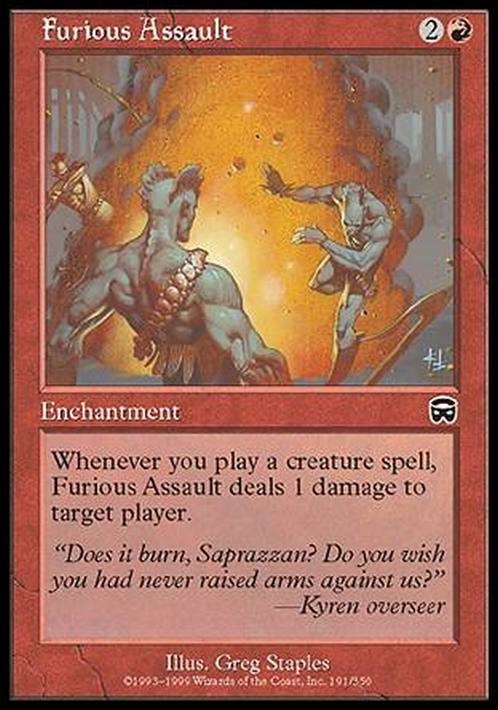 Furious Assault ~ Mercadian Masques [ EX ] [ Magic MTG ]