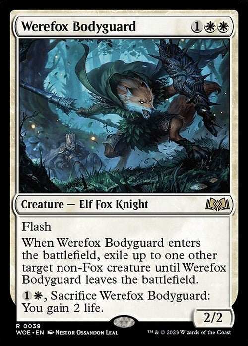 Werefox Bodyguard ~ Wilds of Eldraine [ NM ] [ Magic MTG ]
