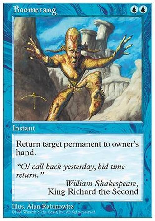 Boomerang ~ Fifth Edition [ EX ] [ Magic MTG ]