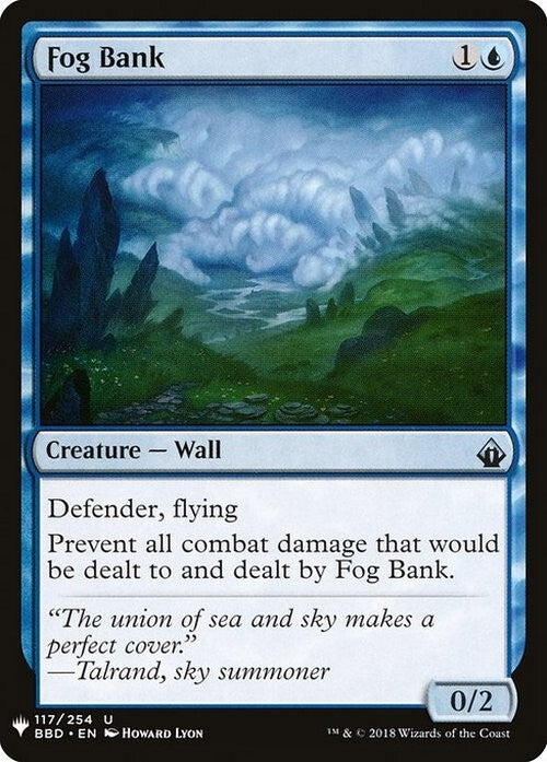 Fog Bank ~ Mystery Booster [ NM ] [ Magic MTG ]