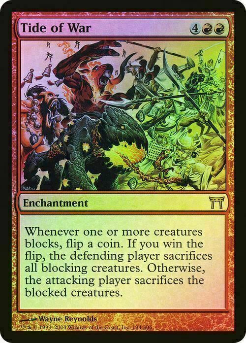 FOIL Tide of War ~ Champions of Kamigawa [ EX ] [ Magic MTG ]