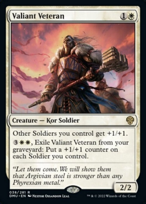 Valiant Veteran ~ Dominaria United [ NM ] [ Magic MTG ]