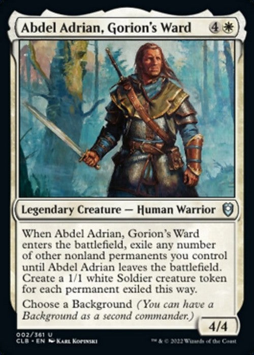 Abdel Adrian, Gorion's Ward ~ Commander Legends 2 [ NM ] [ Magic MTG ]