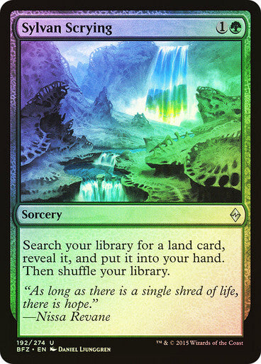 Sylvan Scrying ~ Battle for Zendikar [ NM ] [ Magic MTG ]