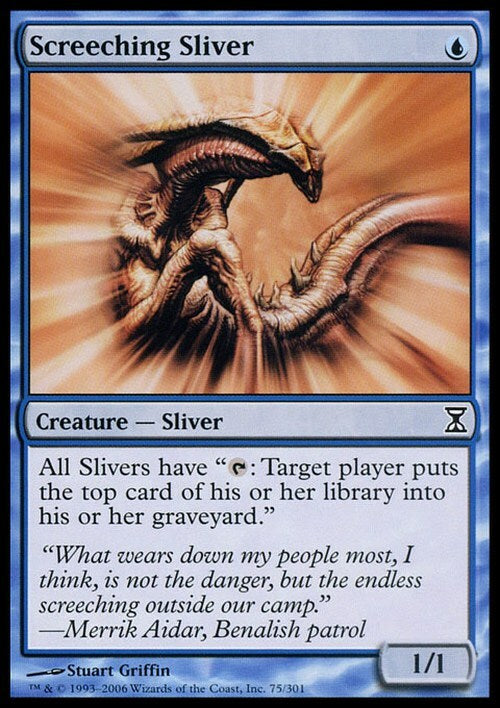 Screeching Sliver ~ Time Spiral [ EX ] [ Magic MTG ]