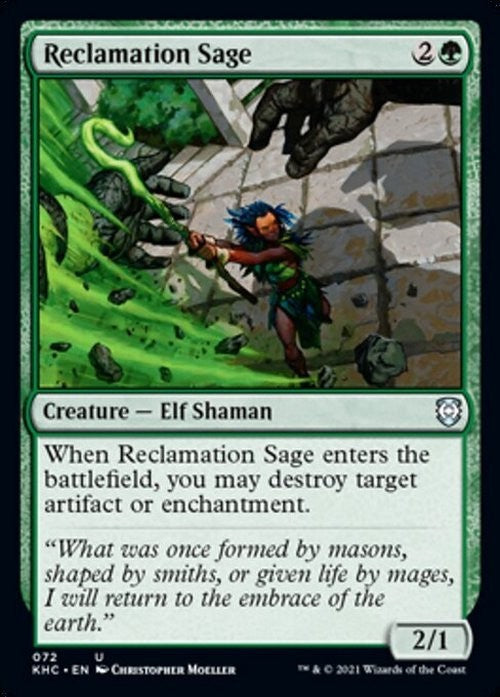 Reclamation Sage ~ Commander: Kaldheim [ NM ] [ Magic MTG ]