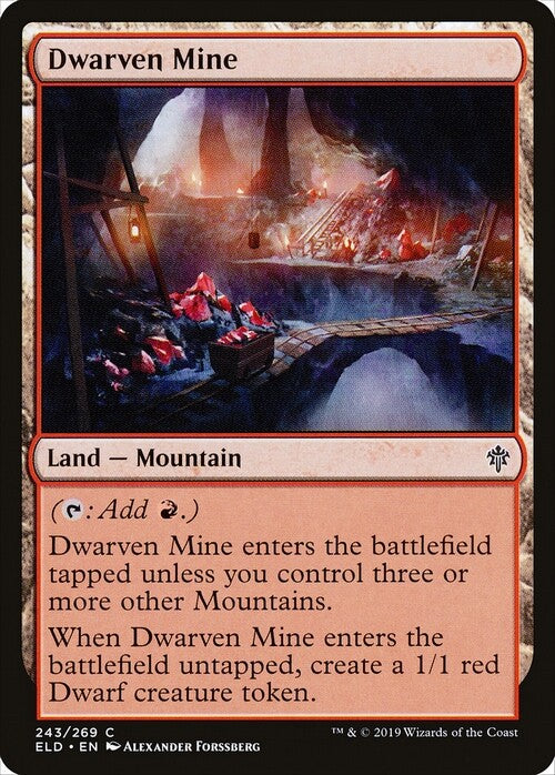 Dwarven Mine ~ Throne of Eldraine [ EX ] [ Magic MTG ]