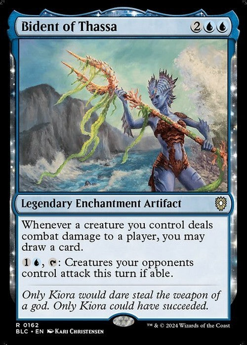 Bident of Thassa ~ Commander: Bloomburrow [ NM ] [ Magic MTG ]