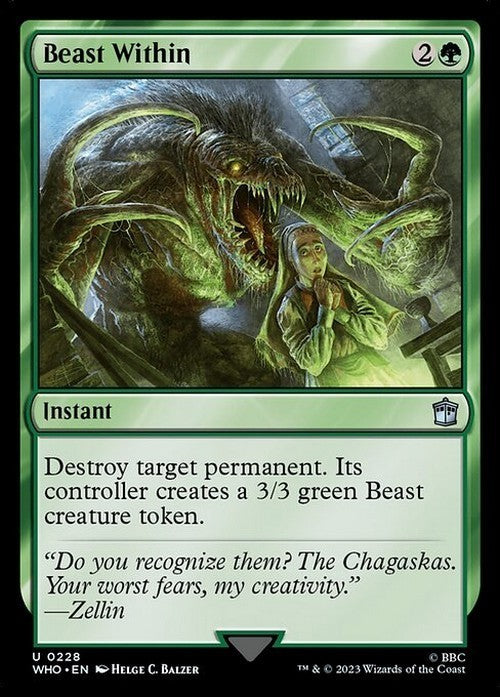Beast Within ~ Commander: Doctor Who [ NM ] [ Magic MTG ]