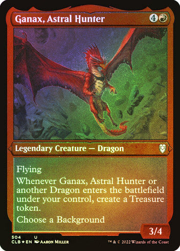 FOIL ETCHED Ganax, Astral Hunter ~ Commander Legends 2 [ NM ] [ Magic MTG ]
