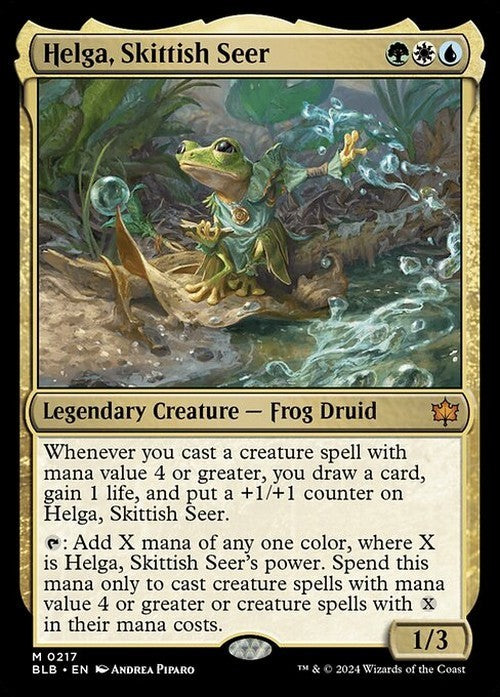 Helga, Skittish Seer ~ Bloomburrow [ NM ] [ Magic MTG ]