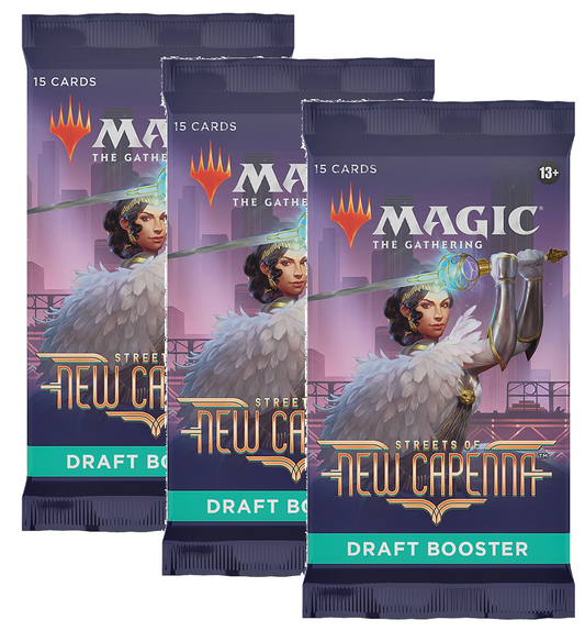3 x DRAFT Booster Pack ~ Streets of New Capenna ~ MTG Sealed