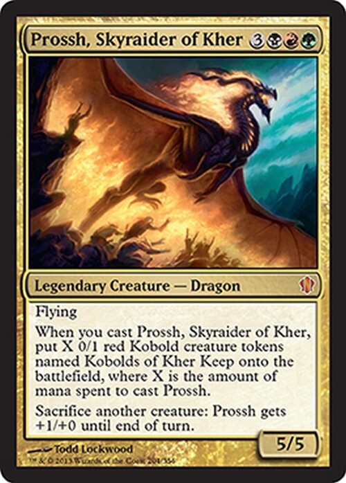 Prossh, Skyraider of Kher ~ Commander 2013 [ EX ] [ Magic MTG ]