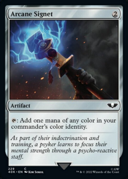 Arcane Signet #229 ~ Commander: Warhammer 40,000 [ NM ] [ Magic MTG ]