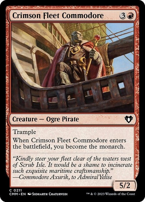 Crimson Fleet Commodore ~ Commander Masters [ NM ] [ Magic MTG ]