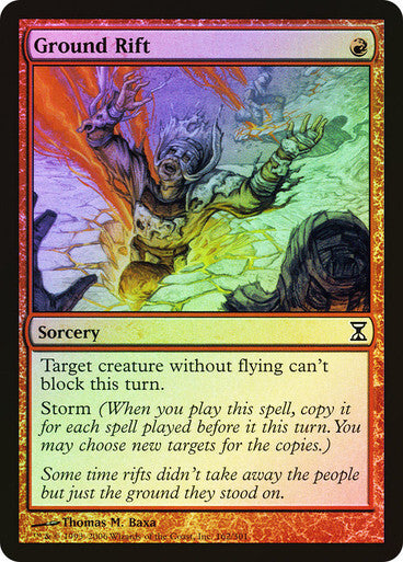 FOIL Ground Rift ~ Time Spiral [ EX ] [ Magic MTG ]