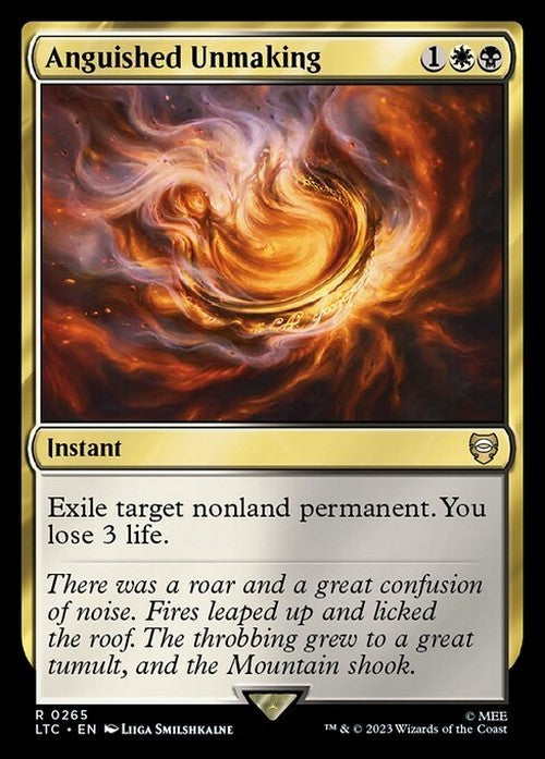 Anguished Unmaking ~ Commander: Lord of the Rings [ NM ] [ Magic MTG ]