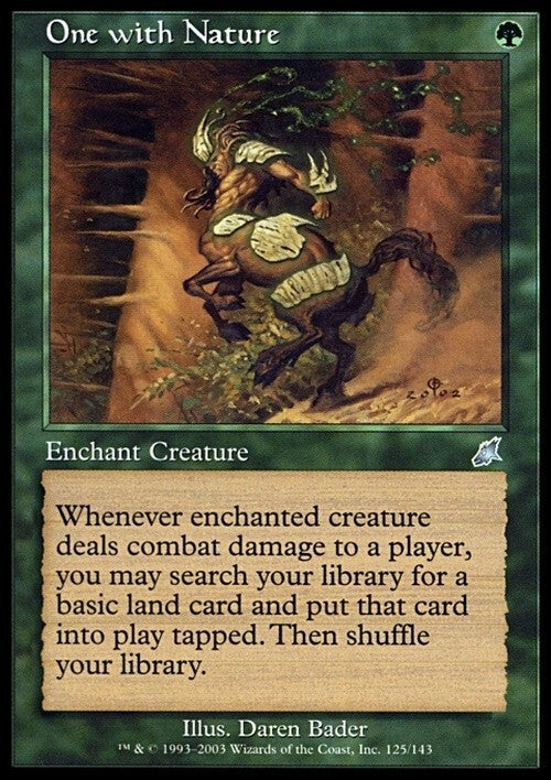 One with Nature ~ Scourge [ EX ] [ Magic MTG ]