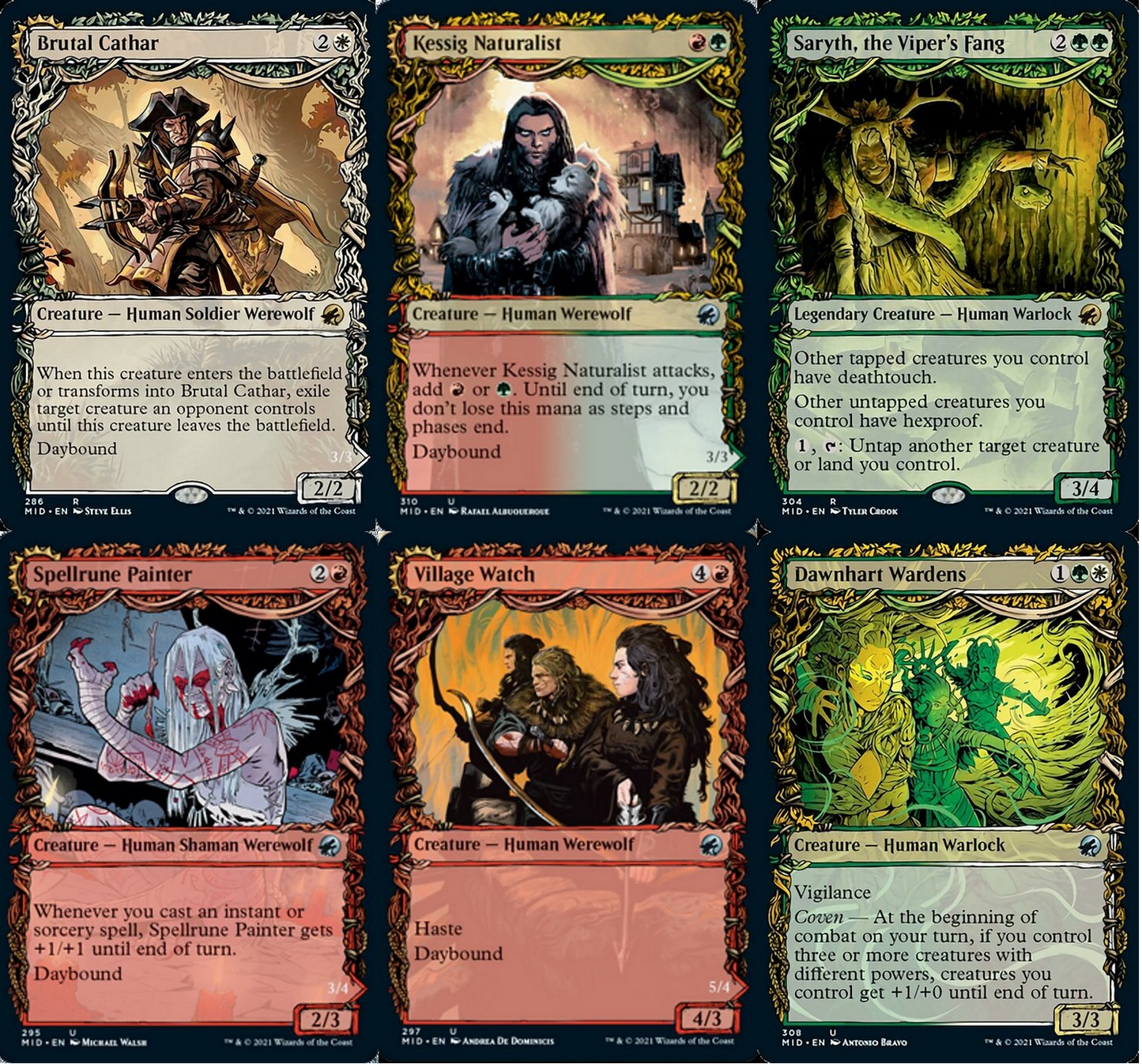 Choose your SHOWCASE ~ Midnight Hunt [ NM ] [ Magic MTG ]