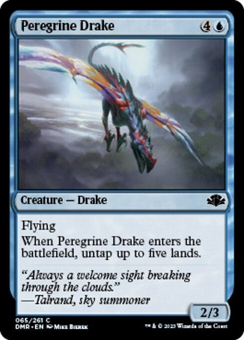 Peregrine Drake ~ Dominaria Remastered [ NM ] [ Magic MTG ]