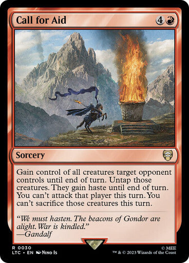 Call for Aid ~ Commander: Lord of the Rings [ NM ] [ Magic MTG ]