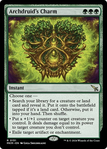 Archdruid's Charm ~ Murders at Karlov Manor [ NM ] [ Magic MTG ]