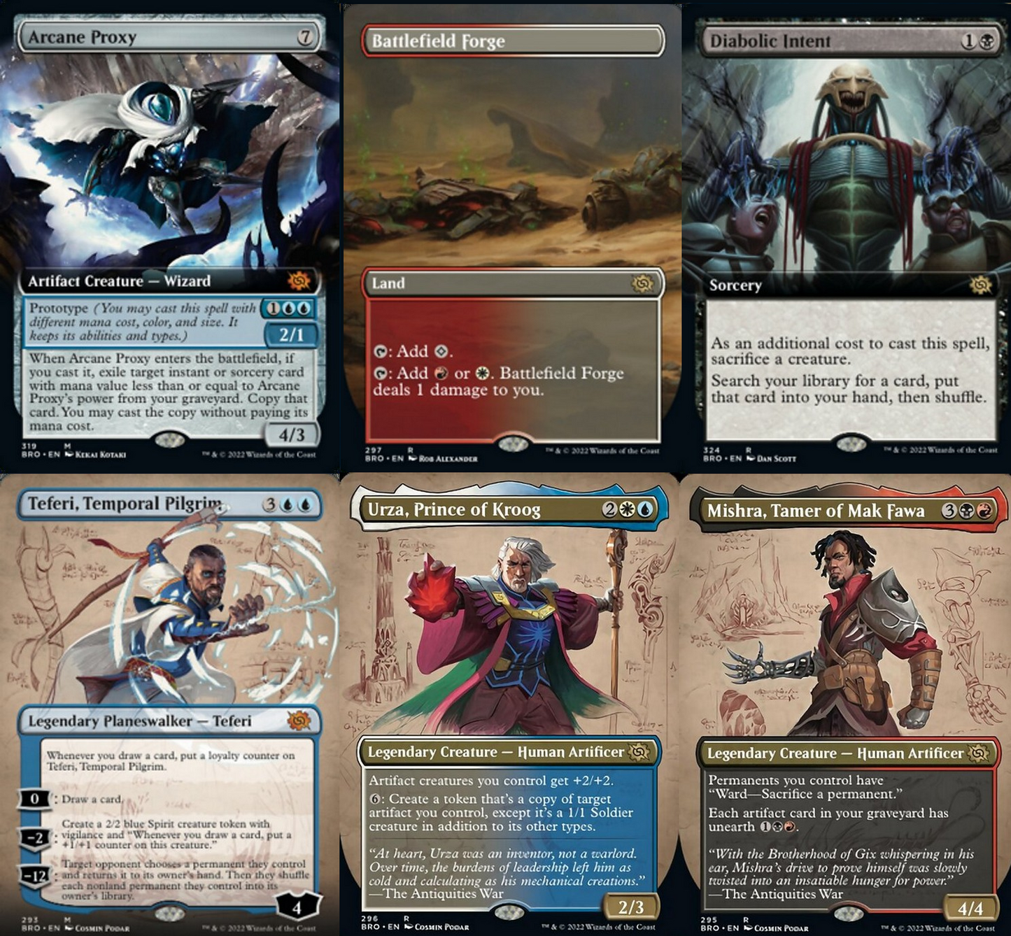 Choose your BORDERLESS / Extended ~ The Brothers' War [ NM ] [ Magic MTG ]