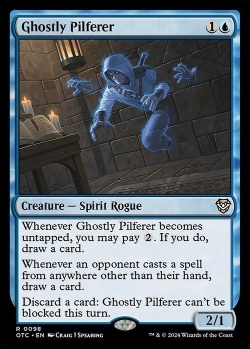 Ghostly Pilferer ~ Commander: Outlaws of Thunder Junction [ NM ] [ Magic MTG ]