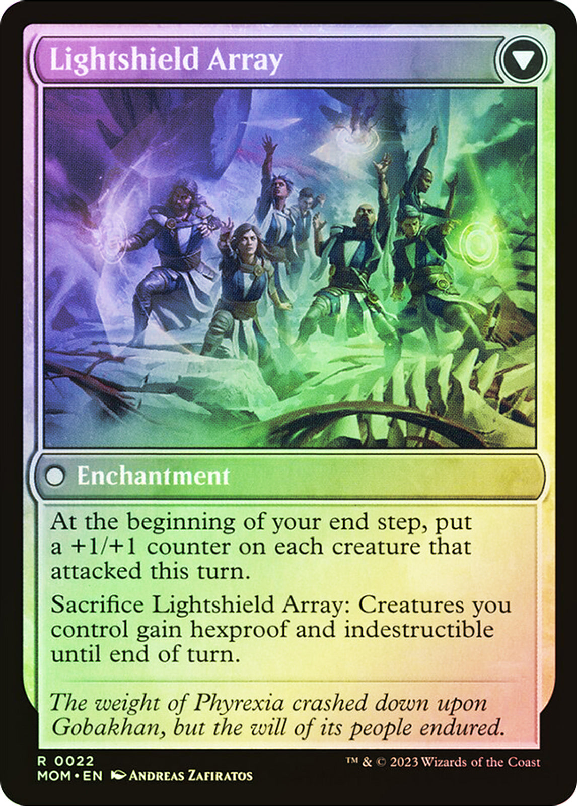 FOIL Invasion of Gobakhan / Lightshield Array ~ March of the Machine [ NM ]