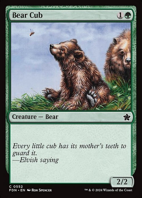 Bear Cub ~ Foundations [ NM ] [ Magic MTG ]