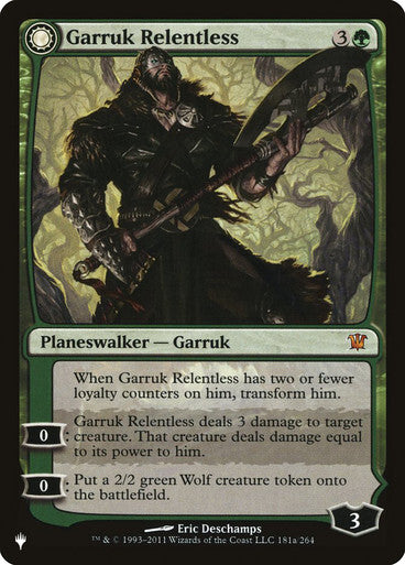 Garruk Relentless ~ The List [ NM ] [ Magic MTG ]