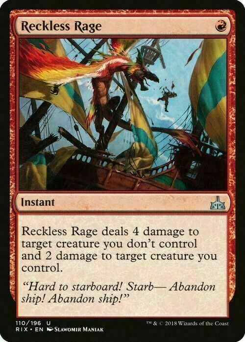 Reckless Rage ~ Rivals of Ixalan [ EX ] [ Magic MTG ]